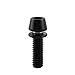 Bike Stem Bolts,Titanium Stem Bolts,M6X16/20 Titanium Bolts Screws, 6pcs MTB Road Mountain Bike Bicycle Stem Bolt Screws Titanium Tapered Head Bolt Screw with Washer (M6X16mm-Black)thumb 2
