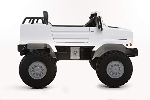 VALUE BOX Licensed Mercedes Benz Kids 12V Ride On SUV, Battery Motorized Electric Cars Vehicles w/ Remote Control, LED Headlights, Music, Horn, Adjustable Seat Belt, 3.7 MPH, White