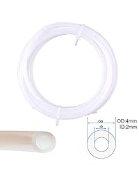 ExcelFu   Tubo de teflón PTFE (3 piezas, 2 metros) + 6 piezas PC4 M6 de montaje rápido + 6 piezas PC4 M10 de ajuste neumático recto para conectar para impresora 3D de 0.069 in de filamento