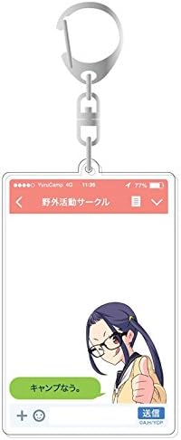Amazon ゆるキャン 大垣千明 アプリ風アクリルキーホルダー アニメ 萌えグッズ 通販