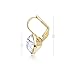 MYJS Bella Earrings with 4 Crt Clear Swarovski Crystals Gold Plated