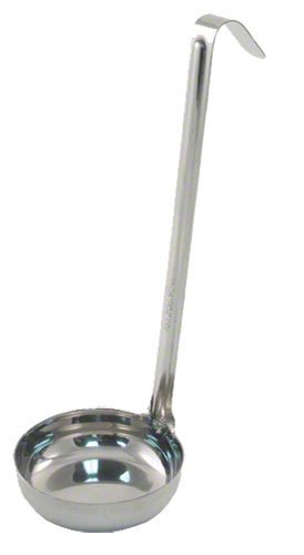 American Metalcraft (FL1006) 6 oz Stainless Steel Solid Flat Bottom Ladle