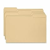 Smead File Folder with Antimicrobial Product Protection, 1/3-Cut Tab, Letter Size, Manila, 100 per Box (10338)