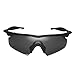 Walleva Black Polarized Replacement Lenses for Oakley M Frame Hybrid Sunglasses