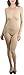 ToBeInStyle Women's Opaque Scoopneck Long Sleeve Bodystocking - Beige