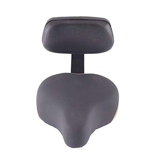 DONNGYZ Wide Saddle Seat Universal Cushion Bicycle Tricycle Bike Pad Saddle Back Rest with Backrest Suitable for Electric Vehicle Bicycle(US Stock)