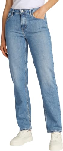 Tommy Hilfiger Womens Classic Straight Uma Mid Rise Jeans, Blue (Uma), 28W/32L