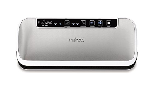 FreshVac VF200, Vakuumierer, Vakuumiergerät, Lebensmittel bleiben vakuumiert bis zu 8x länger frisch, Folienschweißgerät… – Bild 3
