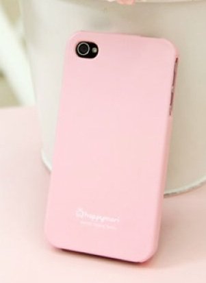 Happymori Slim Fit Silicon Case for Apple iPhone 4 - Baby Pink