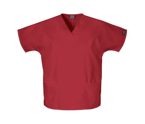 Cherokee Women's V-Neck Scrub Top, Red, 4X-Large