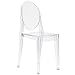 EdgeMod Burton Side Chair, Clear