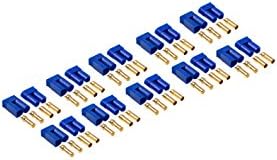 EC5 5mm Banana Plug Male Female Gold Bullet Connector for RC ESC Motor LIPO Battery (10 Pairs)