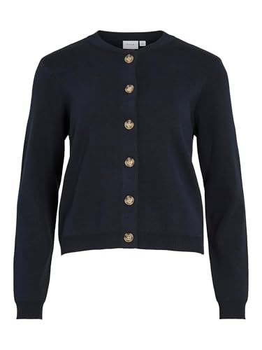 Vila Viostria Noos Cardigan à col Rond L/S, Blazer Bleu Marine., M