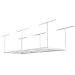 Fleximounts 2-piece 3x8 ft Overhead Garage Storage Rack Set Ceiling Storage Racks Adjustable Heavy Duty, 96" Length x 36" Width x 40" Height (White)