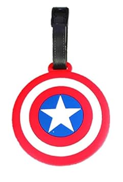 Imported Silicon Superhero Big Luggage Tag (Captain America)