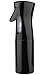 Yebeauty Hair Mister Spray Bottle, 5.4oz Empty Plastic Ultra Fine Continuous Water Mister Sprayer Bottle Hair Spray Bottle for Hairstyling, Skin Care, Cleaning, Plants and Misting, Black 160ml