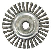 Click Here to See More Images Weiler Brush: 4 Inches Stg Bd Knt Wire Wheel 36018 -2Pk