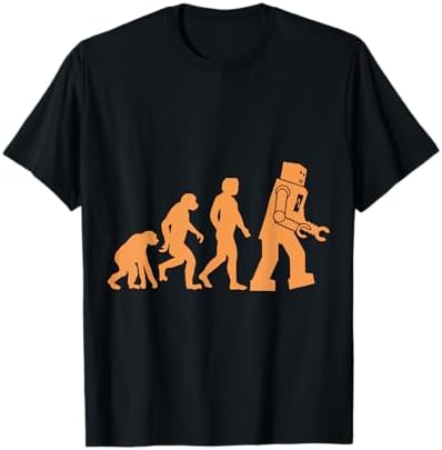 Amazon.com: Robot Evolution Ape Monkey Human Funny T-Shirt T-Shirt