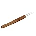 Homyl 7 Pieces Bamboo Hair Weaving Crochet Needles Hooks Dreadlock Tool Set 0.5mm