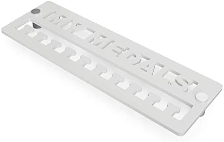 OriginDesigned Acrylic Medal Holder Hanger Display - Available in a Choice of Colours, Ideal for Displaying Your Medals, 29cm wide (White)