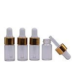 15Pcs Glass Essential Oil Dropper Bottles Clear