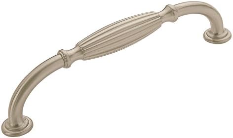 Amerock | Cabinet Pull | Satin Nickel | 6-5/16 inch (160 mm) Center to Center | Blythe | 1 Pack | Drawer Pull | Drawer Handle | Cabinet Hardware