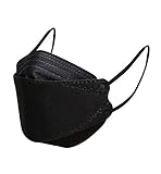 Rmaytiked 100Pcs 4-Ply KF94 Black Face Masks