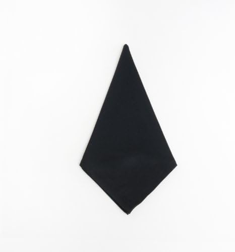 Quality Satin Wedding Special Events Dinner Cloth Napkins, Set of 4 (black)