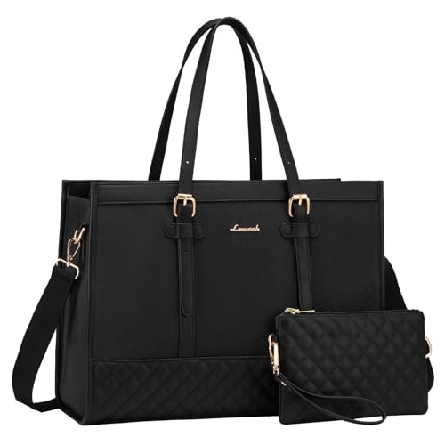 LOVEVOOK Laptoptasche 15,6 Zoll Handtasche Damen, Arbeitstasche Lehrertasche Aktentasche Mittelgroß, Shopper Handbags for Women, Schultasche Groß, Tot