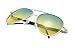 JZ Eyewear Mens Womens Day & Night View Vision Aviator Cupronickel Gungrey Frame 57 MM Driving Sunglasses