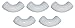 ZVac 5Pk Compatible Long 90 Sweep Fittings Replacement for Central Vacuum. Fits Electrolux Eureka Filtex Frigidaire Hayden Honeywell Imperium MD Nadair Nutone