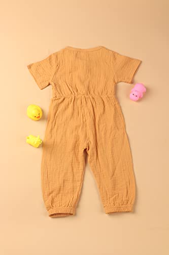 toddler rompers for girls 2t-4t 2-3t yellow toddlers summer outfits clothes jumpsuits overalls