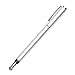 Lynktec TruGlide Duo Stylus Pen with Microfiber Tip for iPad, iPad Air, iPad Mini, iPhone, Android, tablet, smart phone, and all other touch screen devices (Silver)