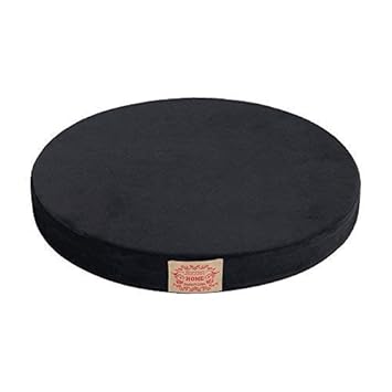 Shinnwa Chair Pad Round Memory Foam Seat Cushion Lumbar Support Pillow For Chair Black 16