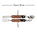 Gentlemen's Hardware On-the-Go Travel and Camping Detachable Cutlery 6-in-1 Multi-Tool, Wood