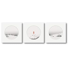 Canvas Wall Art Four Season View Painting Artwork for Home Prints Framed - 12"x12"x3 Panels