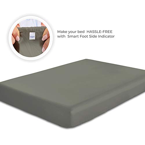 image for California Design Den 400 Thread Count 100% Cotton 1 Fitted Sheet Only