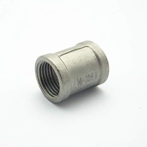LALICORP 1/2" BSP Female x 1/2" BSP Female Thread 304 Stainless Steel Socket Threaded Pipe Fitting Connector For Water Oil Air HIGHT QUALITY