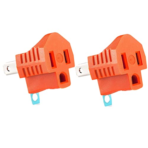 Yubi Power Grounding Adapter Plug Grounded Outlet Adapter 2 Prong