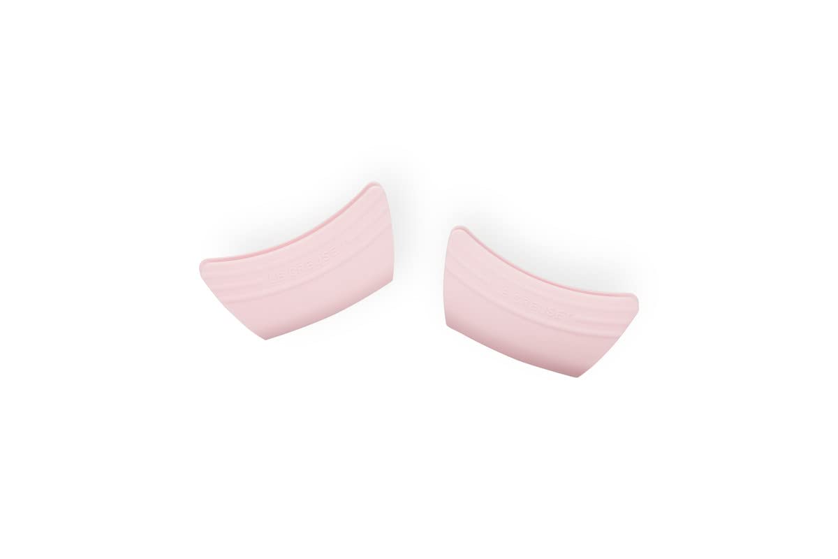 LE CREUSET x2 Silicone Side Handle Grip Powder Pink -Standard Pkg