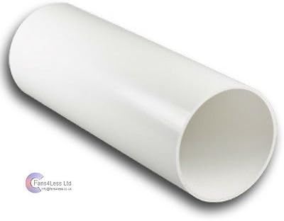 4" 5" 6" Plastic Duct Round Solid Ducting Tube Pipe Ventilation Extractor Fan (6" 150mm 1000mm 1)