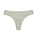 KNITLORD 6 Pack Women's Thongs Underwear Cotton Breathable Panties Hipster Bikini (L)
