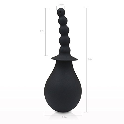 Beauty Molly Anal Douche Superior Medical Materials Silicone Beads Douche for Women Men Enemas Bulbs,14.4 Ounce