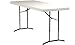 Lifetime 22920 Height Adjustable Folding Utility Table, 6 Feet, Almond