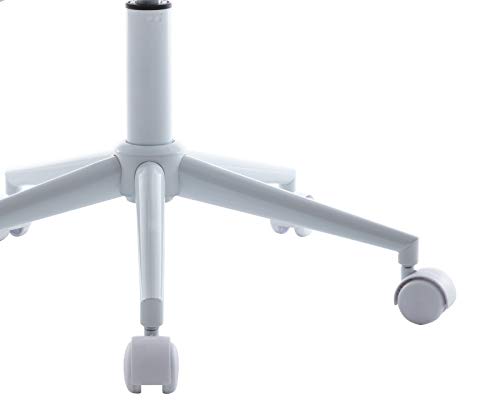 White fluffy rolling chair Clearance