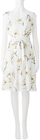 Amazon Rd ルージュディアマン Rouge Diamant リリープリントワンピース 1ホワイト 38 M ワンピース チュニック 通販