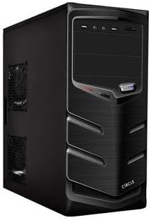 Circle Desire D2 Desktop Cabinet with SMPS (Black)