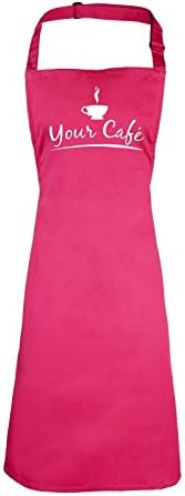 123t Your Cafe ... Personalised Design (HOT PINK) APRON