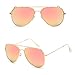 Ziwanule Polarized Aviator Sunglasses for Men Metal Mens Sunglasses Driving Unisex Classic Sun Glasses for Men/Women Pink