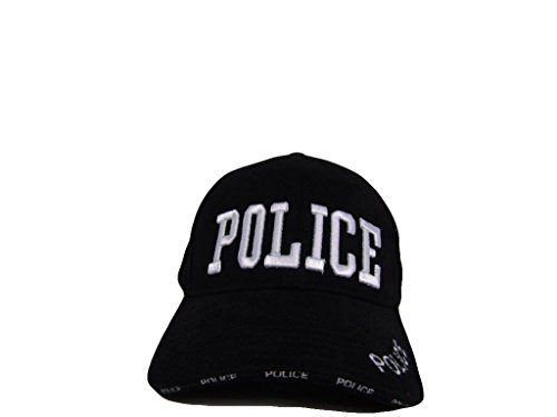 Black and White Police Law Enforcement Baseball Hat Cap